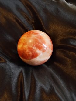 Pink And White Crystal Sphere 