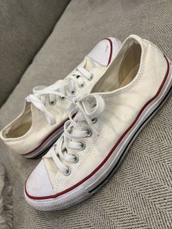 White Converse Womens 7.5