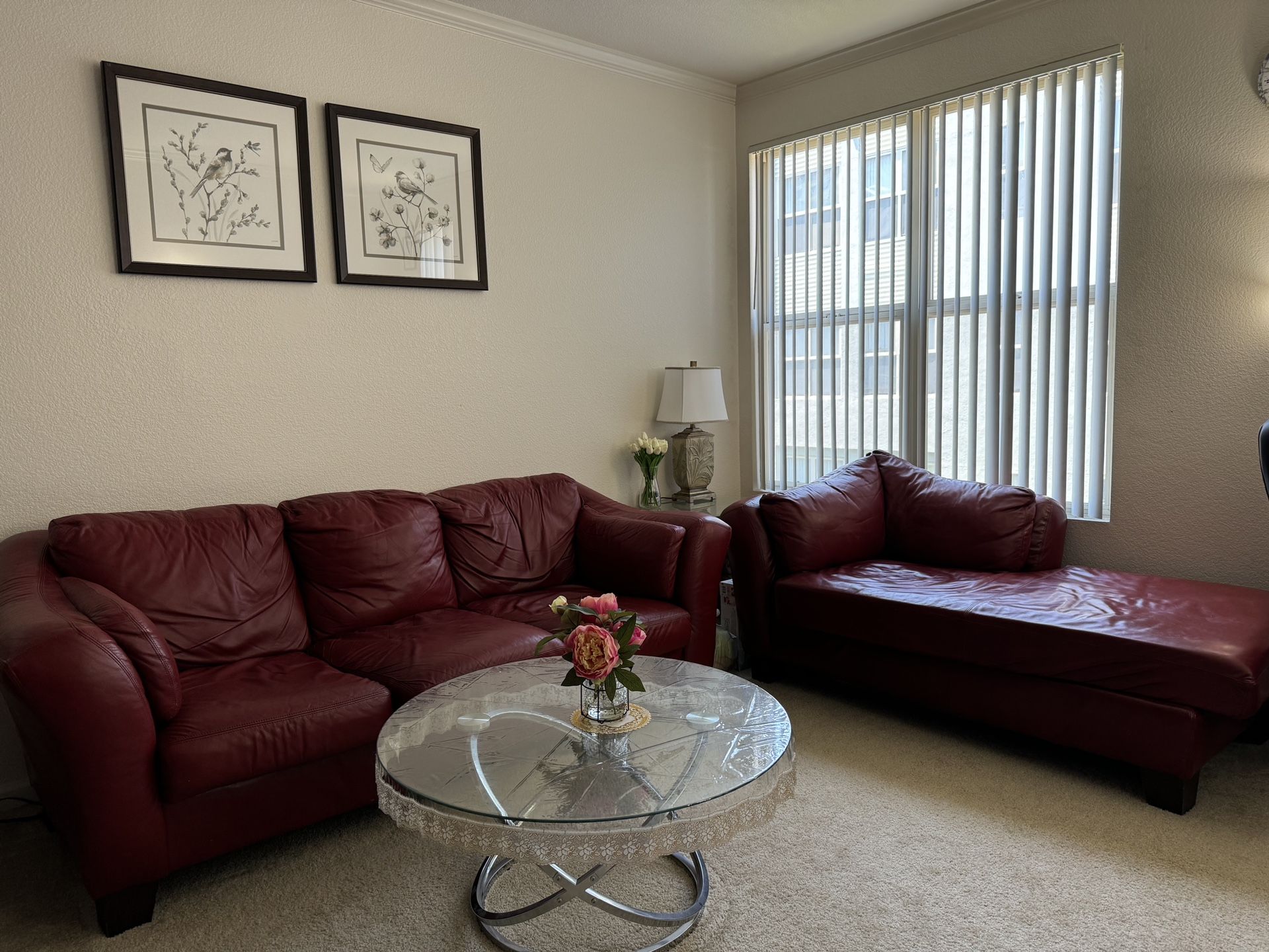 Leather Couch Set