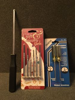 Screwdrivers- Jewelry, Miniature and X-Long NEW
