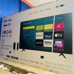 75” Hisense Roku TV