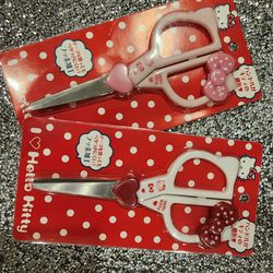 Pink and red bow sanrio hello kitty scissors