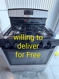 Amana 30" Stainless Steel Gas Range – Clean & Fully Working