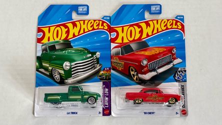 Hot Wheels La Troca #137 & ‘55 Chevy #180