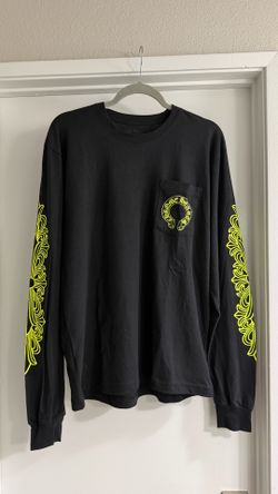 Chrome Hearts Horseshoe Floral Neon Longsleeves - Large