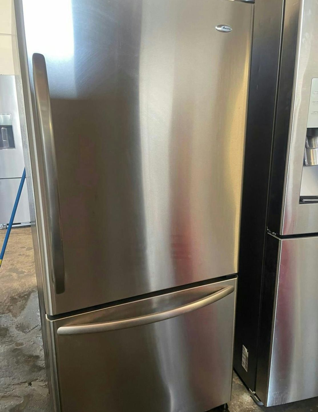 Amana Bottom Freezer Stainless Steel