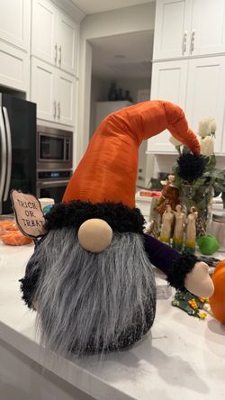 Halloween Gnome Plush Decoration