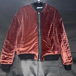 🔥 MNML Velour Bomber Jacket – Black – Size L – BNWT 🔥