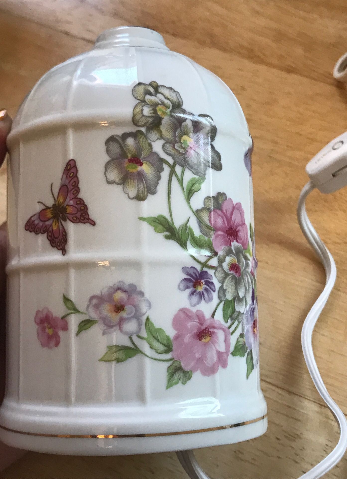 Vintage I W Rice lamp