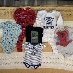 8pc Baby Boys’ Clothing Bundle (12-24m)