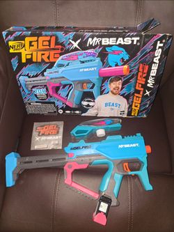 Mr Beast gel blaster Nerf