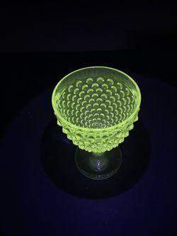 1940’s Duncan & Miller UV Reactive Hobnail Goblets