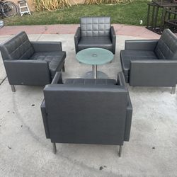 Steelcase Leather Sofas 