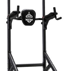 Sportsroyals Power Tower Pull Up Dip Station Assistive Trainer Multi-Function Home Gym Strength Training Fitness Equipment 440LBS