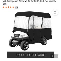Golf Cart Enclosure Beige