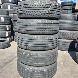 205/60R16 Used Tires – Multiple Available – $35 Each Installed
Description