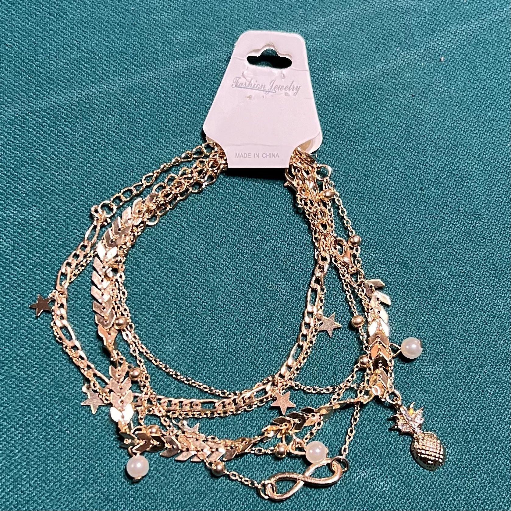 5pc Fashion Jewelry Ankle/Wrist Bracelets