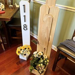 Mother’s Day Address Number Porch Planter