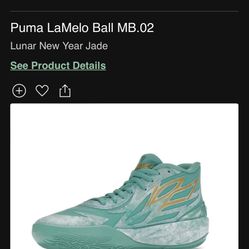 Size 9 Lamelo Ball Lunar Year 