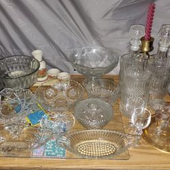 Lots Of Vintage  Glass