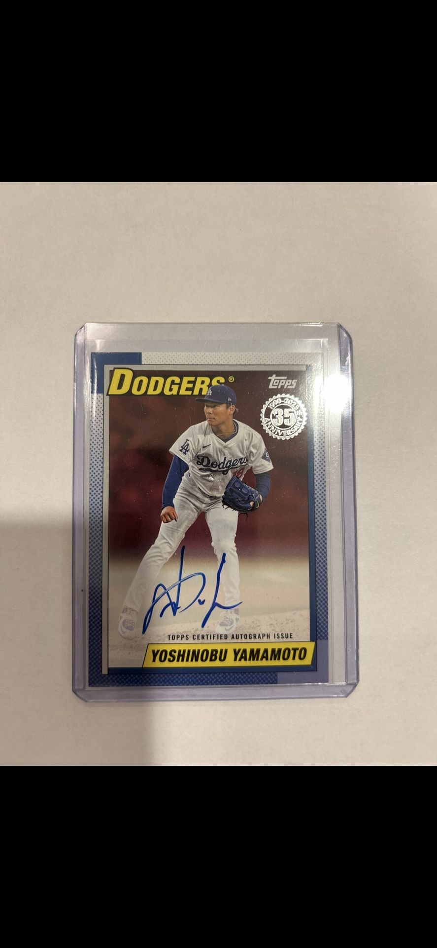 Yoshinobu Yamamoto Auto 4 Of 5 Baseball Card