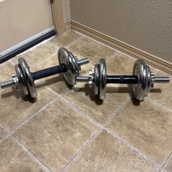 Pair Of Adjustable dumbbells