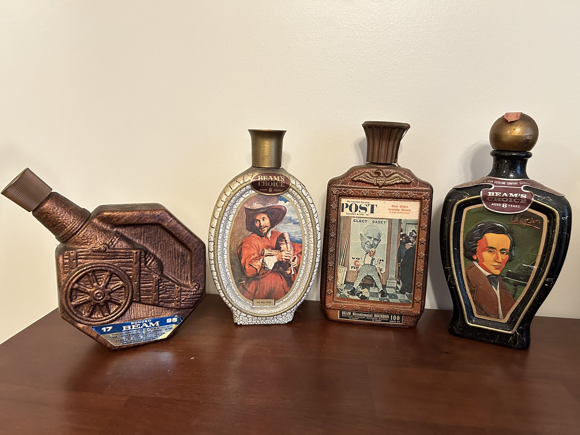 Jim Beam Collectible Bottles 1960s & 70s