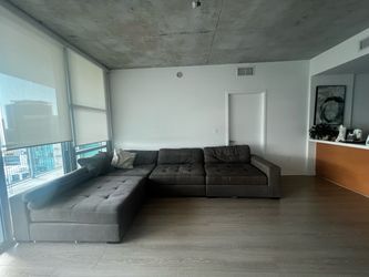 Large Brown Sectional Sofa