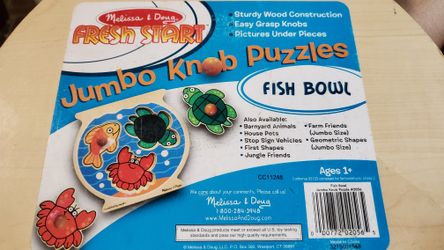 Fresh Start Wooden Puzzle Fish Bowl Melissa & Doug