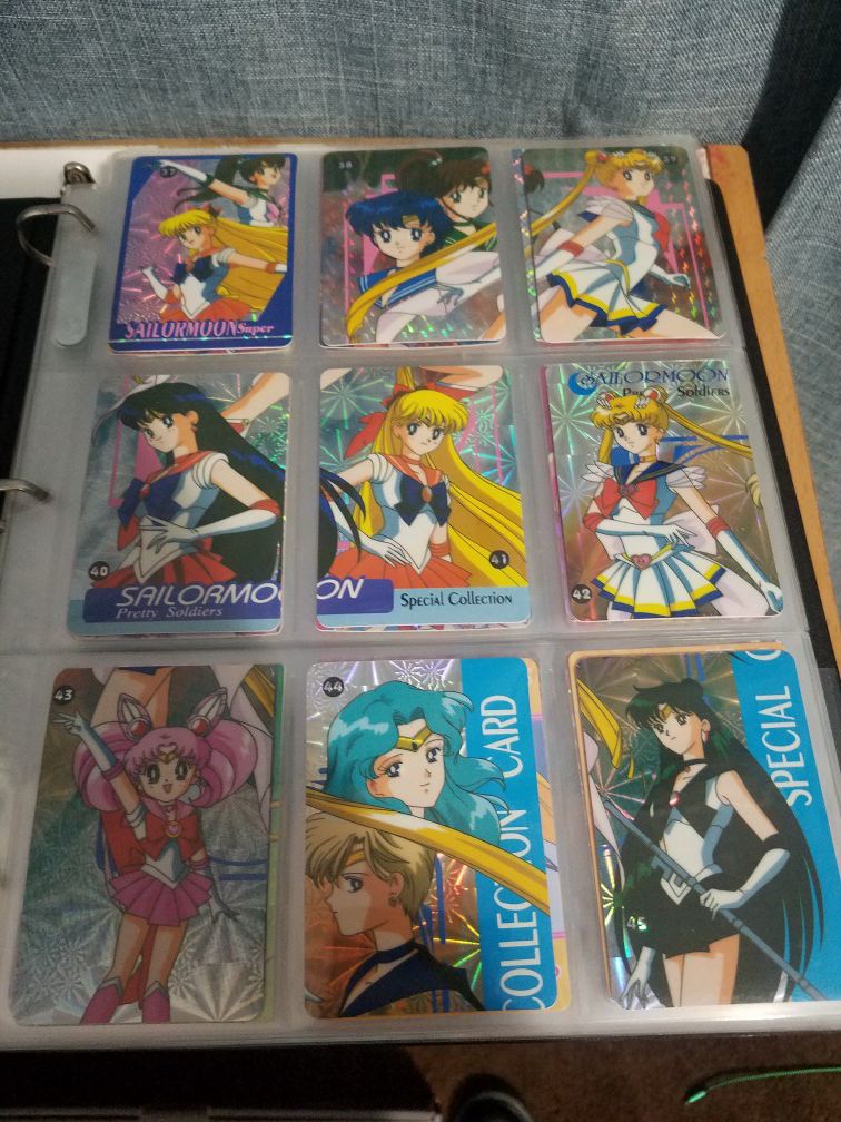 Sailor moon trading card and stickers