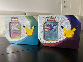 Pokémon 30th Anniversary Sylveon/Greninja ex Tins – (one of each)