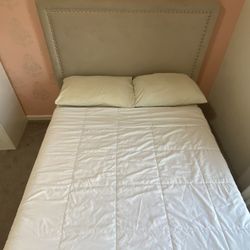 Full Size Bed frame + Mattress + Box Spring