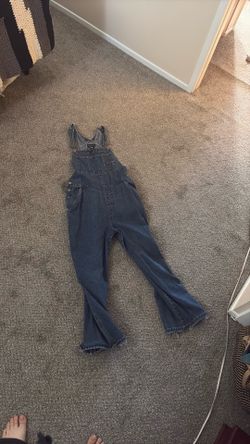 Denim overalls
