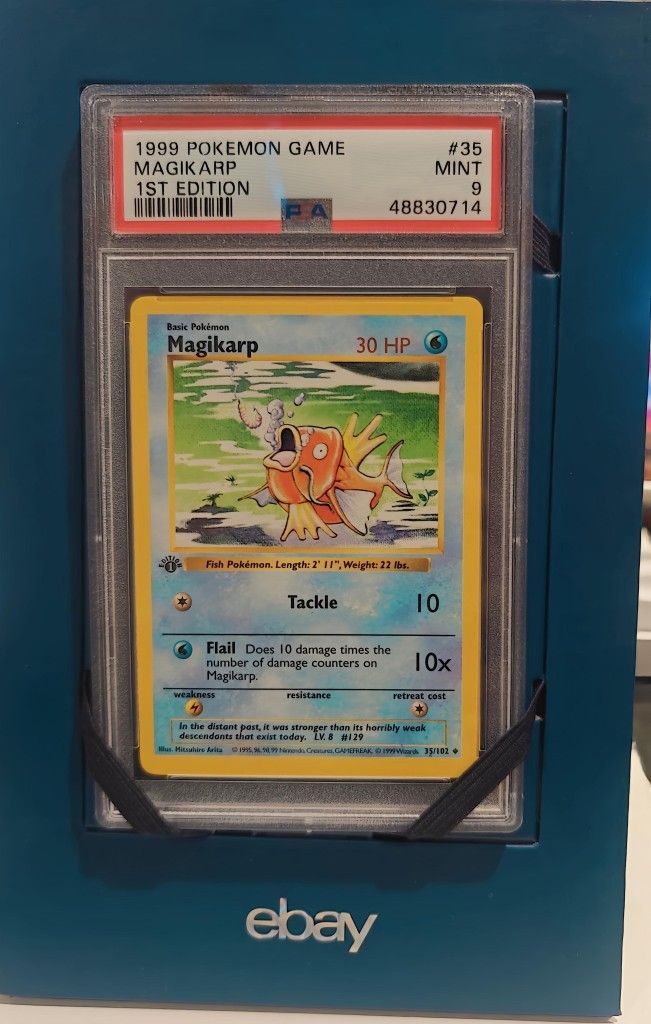 Pokemon Base Set 1st Edition Magikarp #35 PSA 9