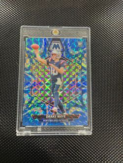 2024 Panini Mosaic Drake Maye Rookie Card #303 New England Patriots