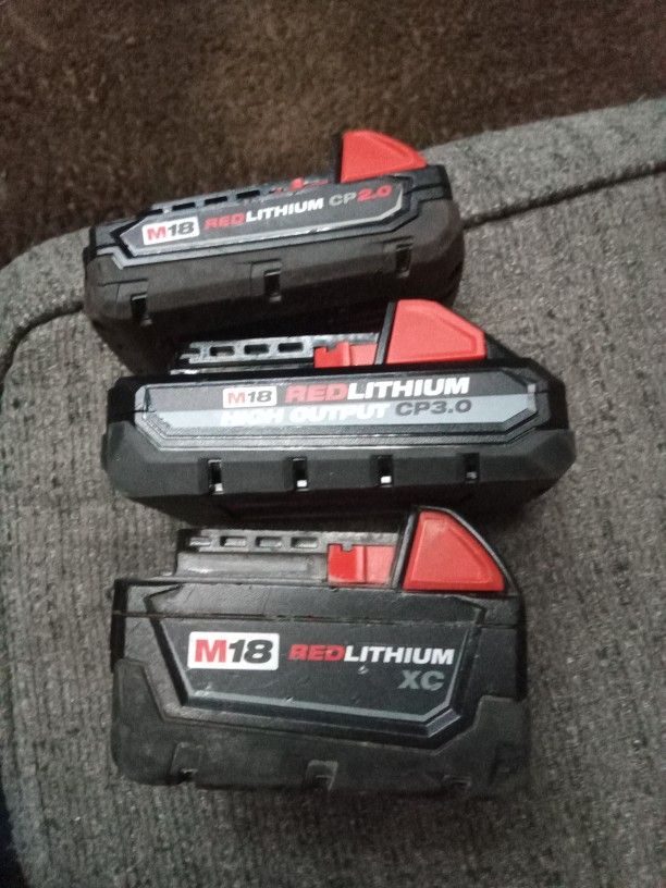 Milwaukee Batterys