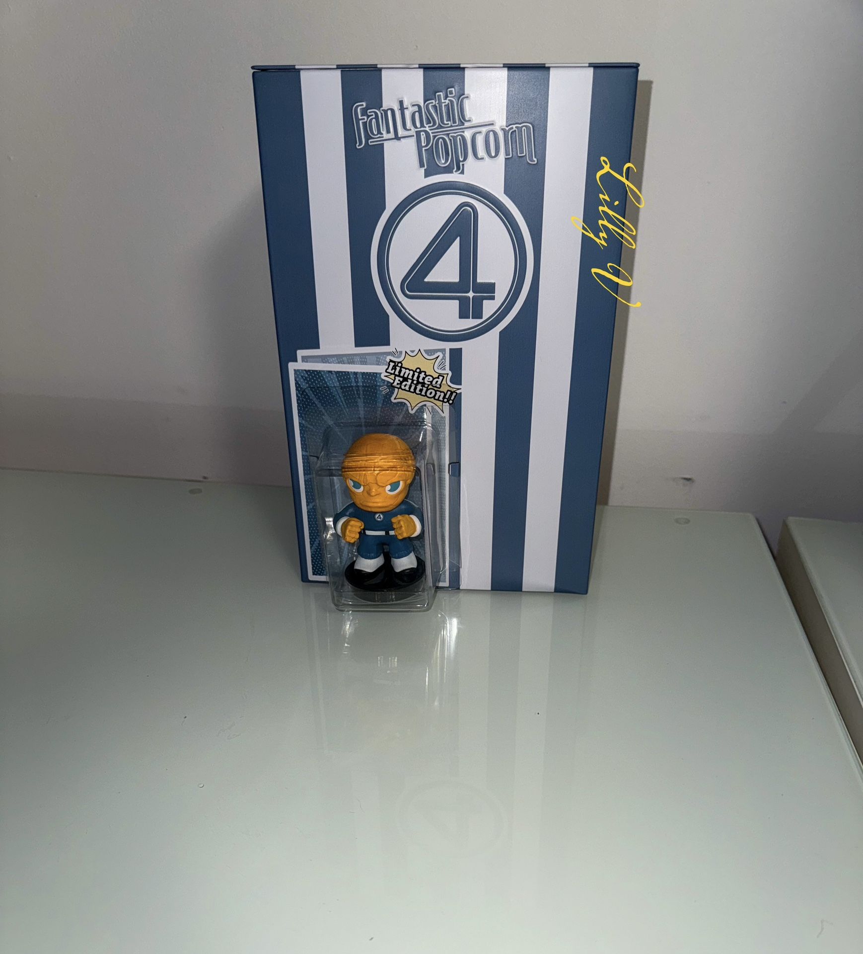 Brand new exclusive AMC Fantastic Four popcorn tin with SURPRISE “THING”