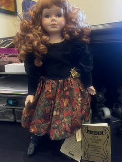 Seymour Mann Porcelain Fall Collection Doll New Retails $160