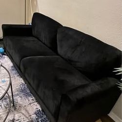 BLACK VELVET COUCH