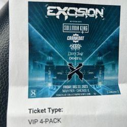 Two Excision Navy Pier Tickets 