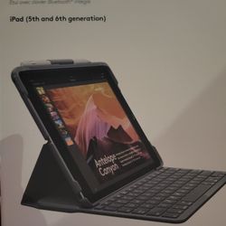 Logitech Slim Folio with Integrated Bluetooth Keyboard for iPad (5th and 6th Generation) - Black

