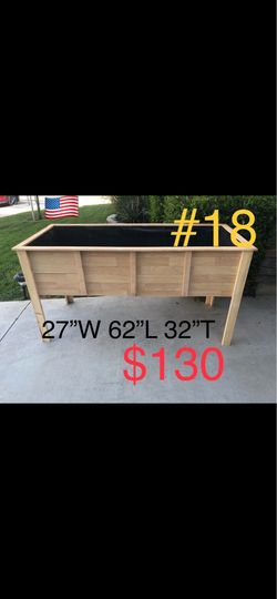 Planter box bed garden raised pots