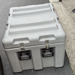 Pelican Hardigg Footlocker Equipment Hard Case Military Grade Lg 33x17x14 Trays