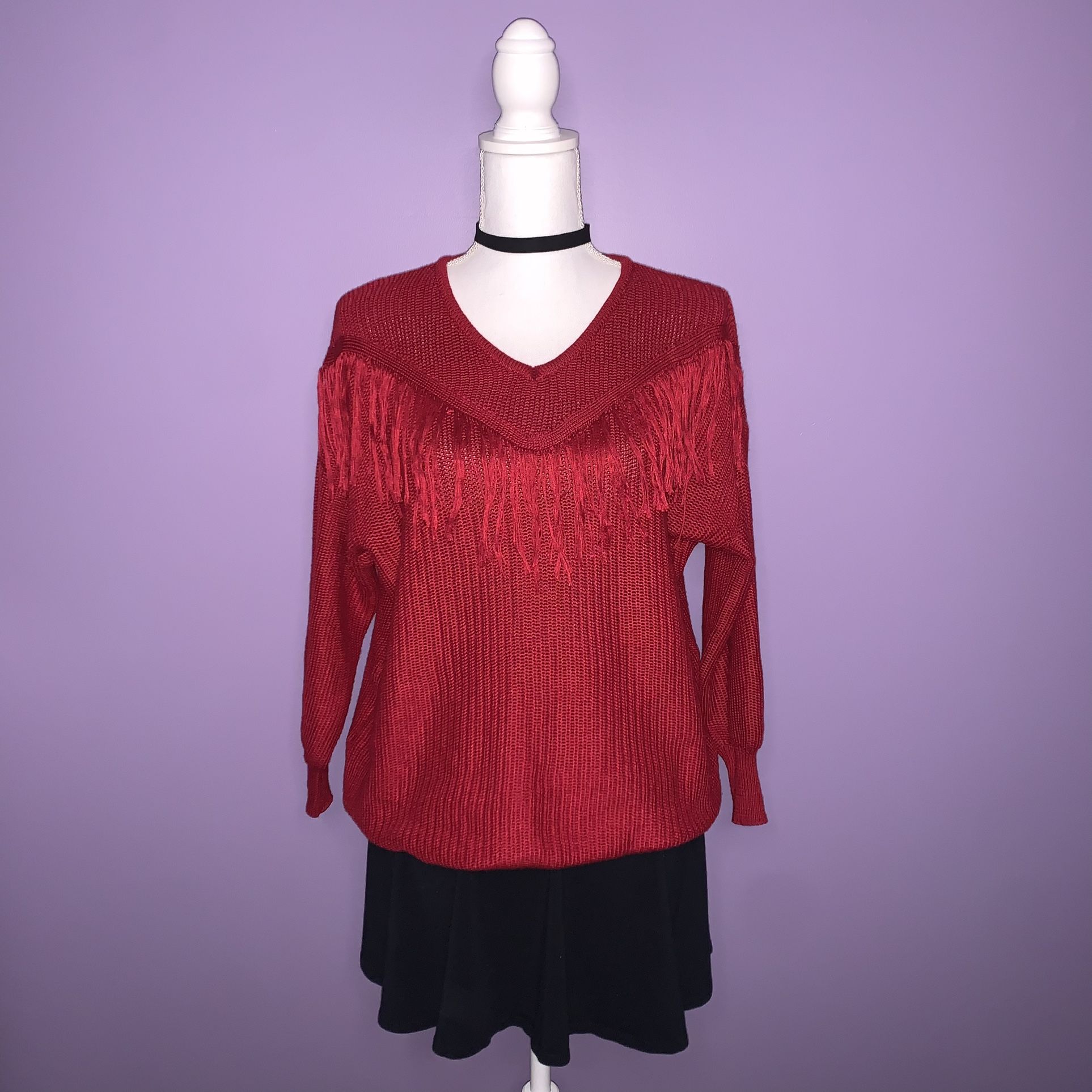 Crazy Train Red Sweater