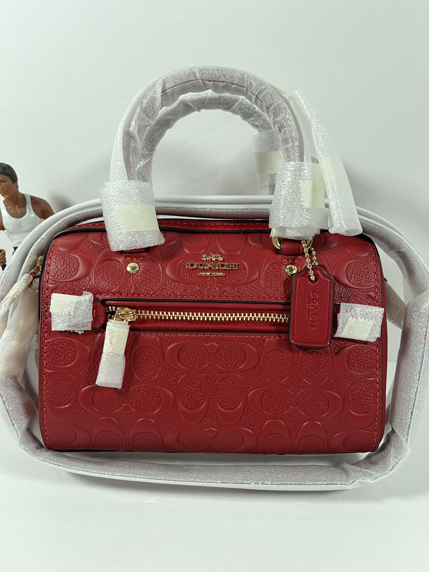 NWT Coach Mini Rowan Crossbody In Signature Leather