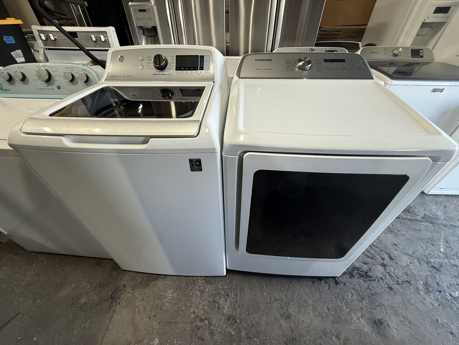High Efficiency Washer & Electric Dryer Set - GE / Samsung 