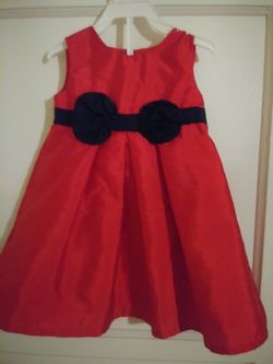 Red Holiday dress. Size 12 months. "Only One You" brand from Target