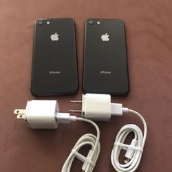 iPhone 8 64gb Unlocked -$200 Both, $100 Each  No Trade 