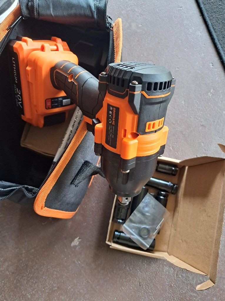 Dinshare Impact Wrench 2 Batteries