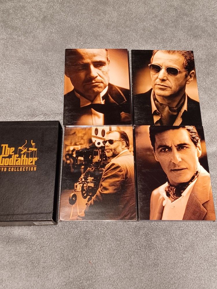 The Godfather DVD Collection 5 Disc Set Three Movies Excellent Condition